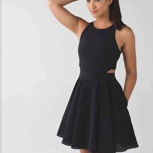 Lululemon Athletica Black Cutout Dress